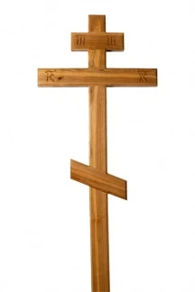 Крест на могилу дубовый стандартный «Светлый « 220см