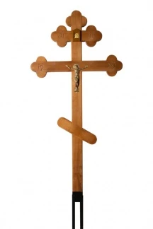Крест на могилу дубовый "Элит" -1